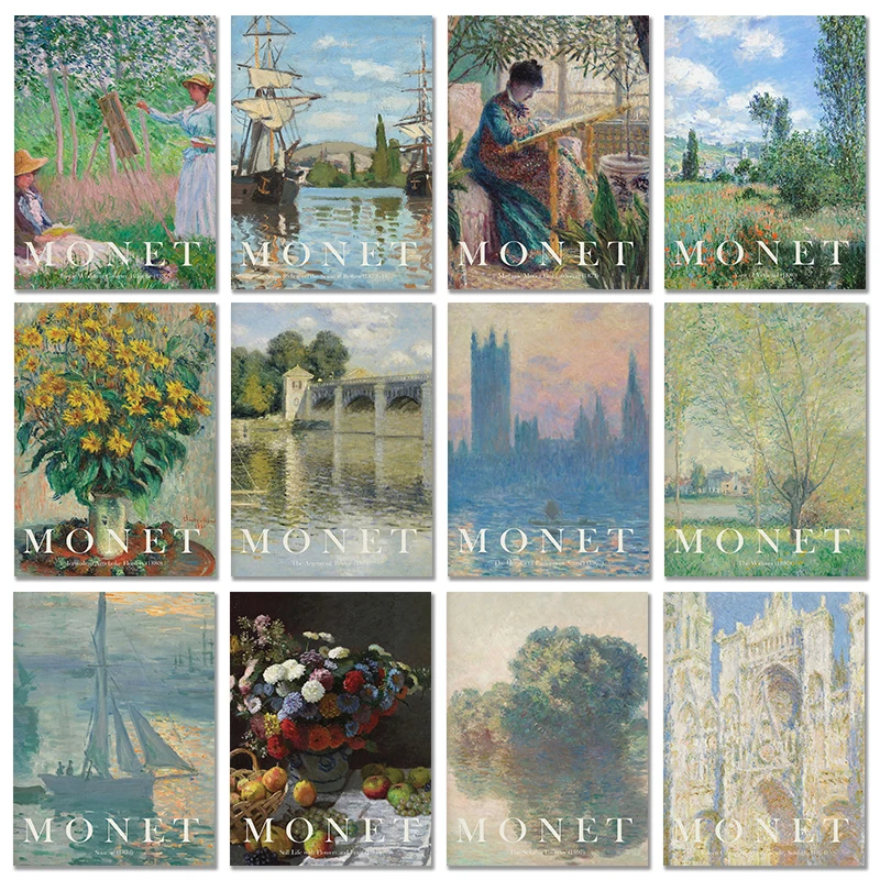 Vintage Claude Monet Famous Ar - Vintage Collectible Posters recension och pris